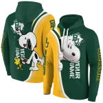 custom baylor bears peeking snoopy green hoodie best selling