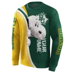 custom baylor bears peeking snoopy green hoodie best selling