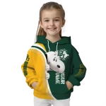custom baylor bears peeking snoopy green hoodie best selling