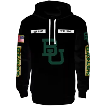 custom baylor bears punisher skull black hoodie best selling