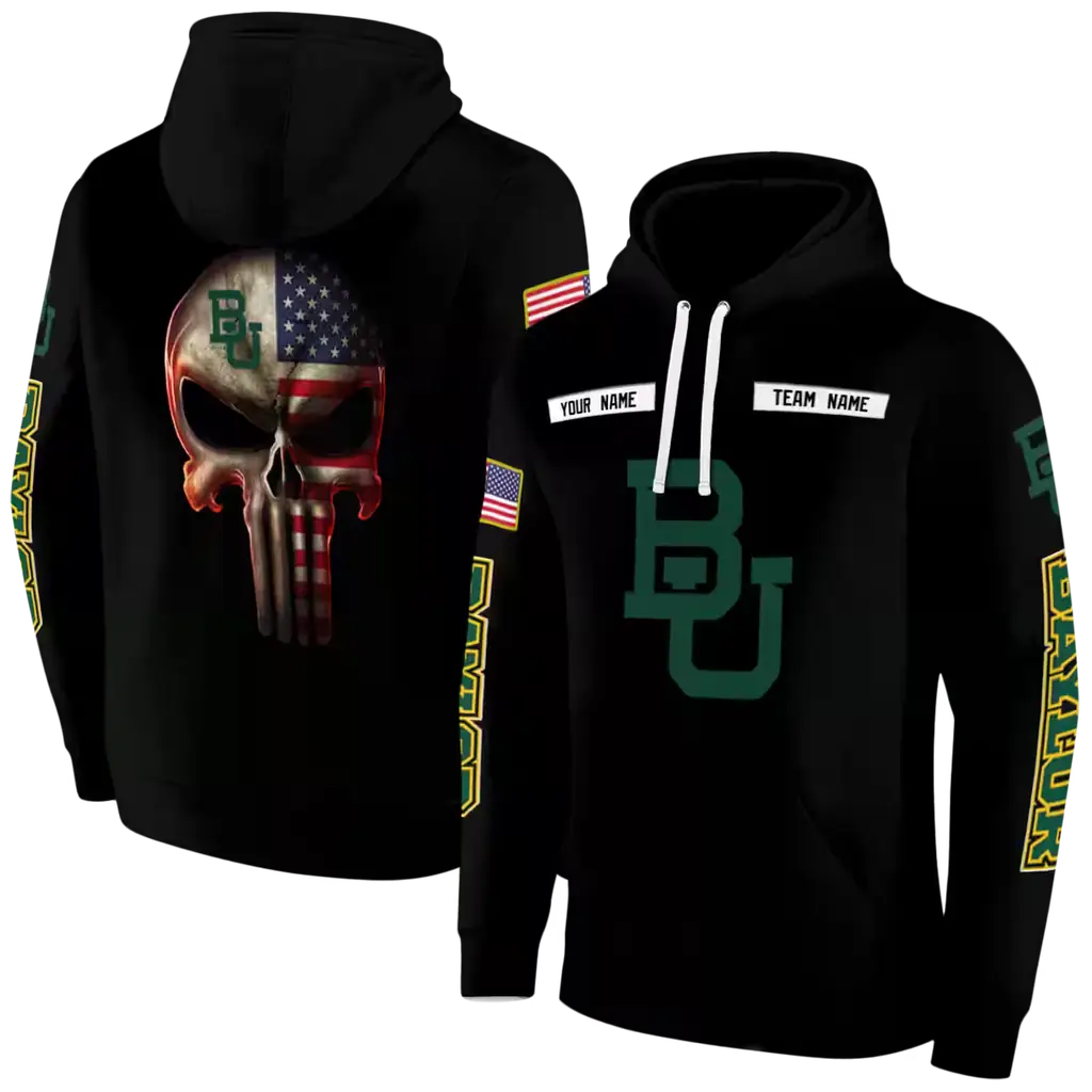 custom baylor bears punisher skull black hoodie fashion forward custom baylor bears punisher skull black hoodie fashion forward