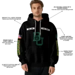 custom baylor bears punisher skull black hoodie best selling