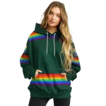 custom baylor bears rainbow stripes green hoodie best selling