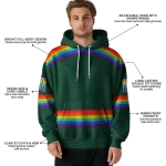 custom baylor bears rainbow stripes green hoodie best selling