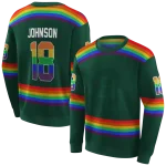 custom baylor bears rainbow stripes green hoodie best selling