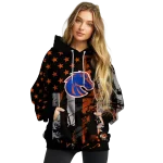custom boise state broncos distressed flag orange black hoodie best selling