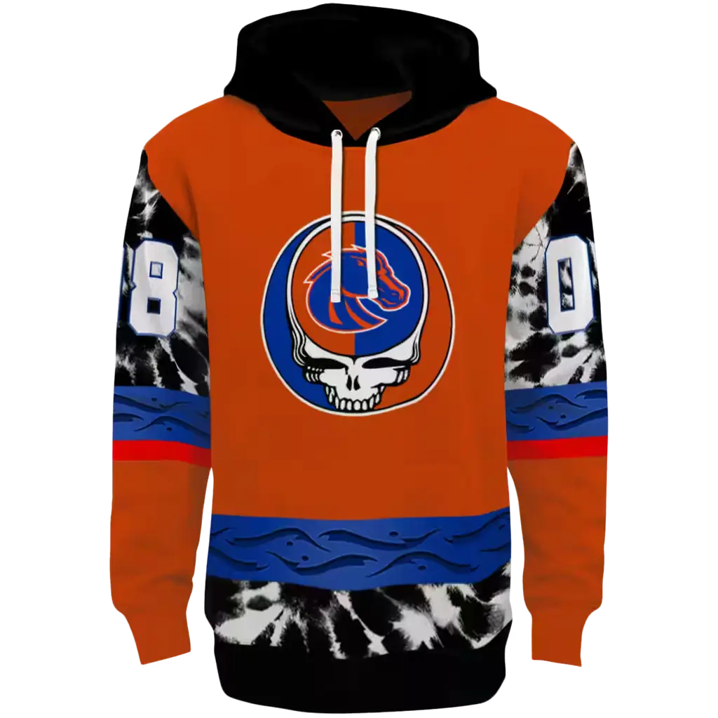 custom boise state broncos grateful vibes orange hoodie best selling custom boise state broncos grateful vibes orange hoodie best selling