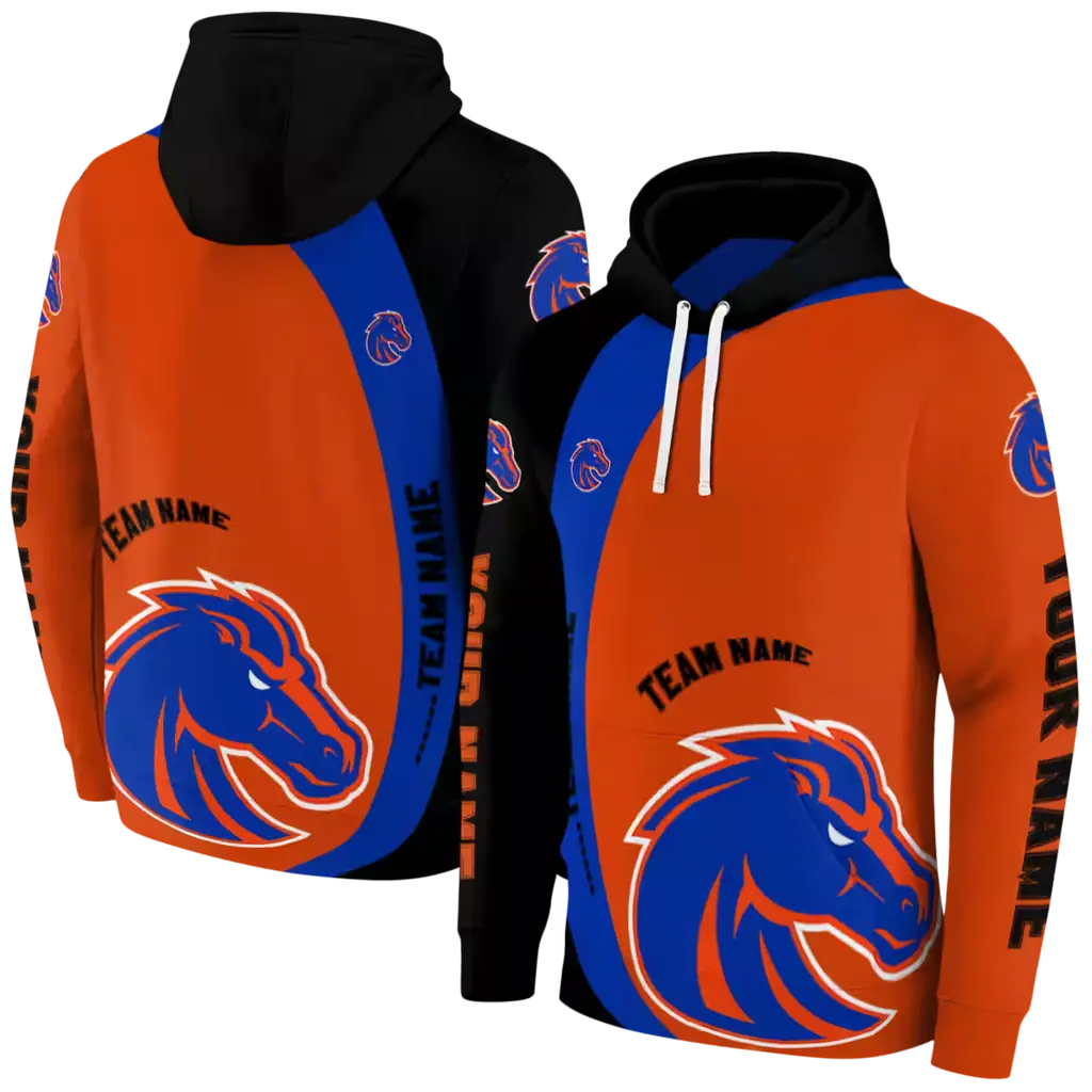 custom boise state broncos minimalist design orange black hoodie fashion forward custom boise state broncos minimalist design orange black hoodie fashion forward