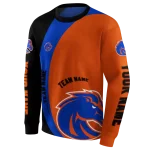 custom boise state broncos minimalist design orange black hoodie best selling