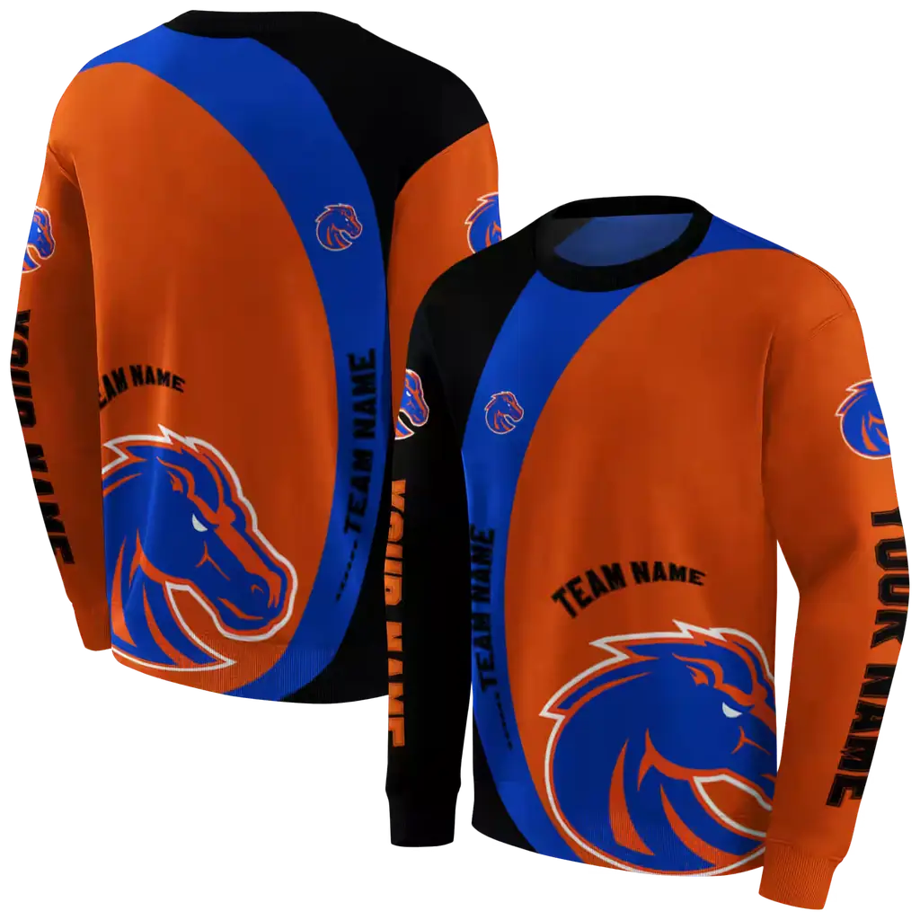 custom boise state broncos minimalist design orange black hoodie premium grade custom boise state broncos minimalist design orange black hoodie premium grade