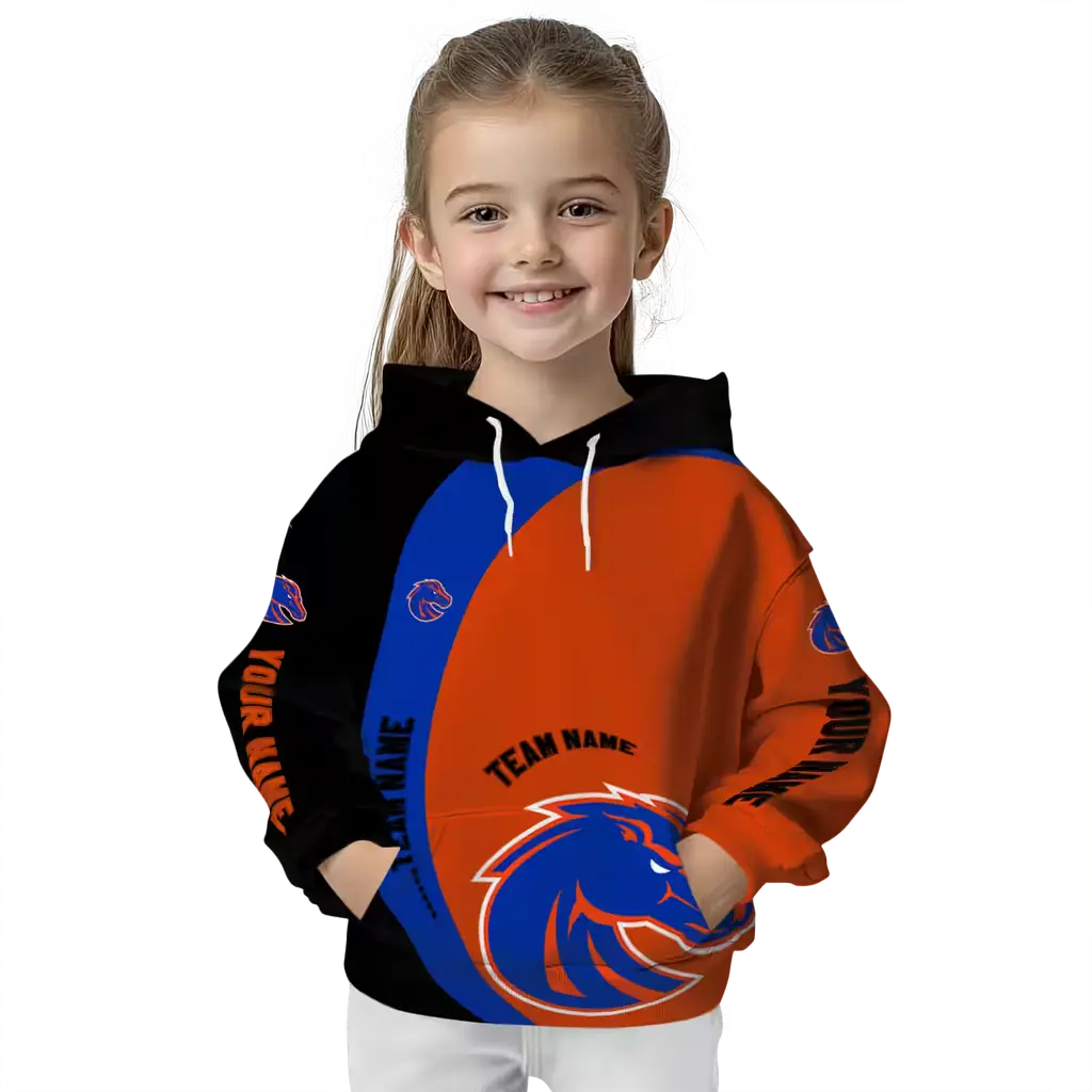 custom boise state broncos minimalist design orange black hoodie top rated custom boise state broncos minimalist design orange black hoodie top rated