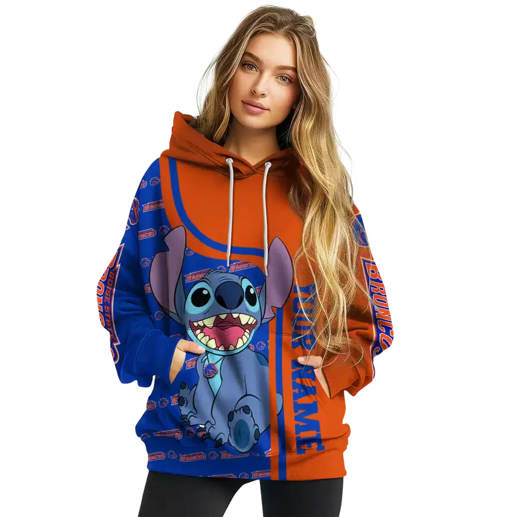 custom boise state broncos stitch orange hoodie high quality custom boise state broncos stitch orange hoodie high quality