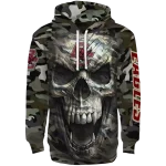 custom boston college eagles camo skull hoodie best selling