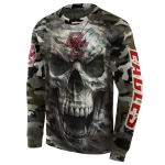 custom boston college eagles camo skull hoodie best selling