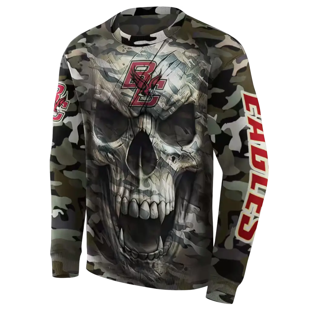custom boston college eagles camo skull hoodie new arrival custom boston college eagles camo skull hoodie new arrival