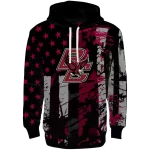 custom boston college eagles distressed flag maroon black hoodie best selling