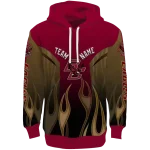 custom boston college eagles flame design maroon hoodie best selling