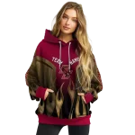 custom boston college eagles flame design maroon hoodie best selling