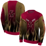 custom boston college eagles flame design maroon hoodie best selling