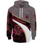 custom boston college eagles hexagonal mesh maroon black gray hoodie best selling