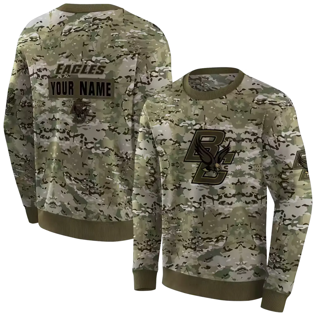 custom boston college eagles military style hoodie premium grade custom boston college eagles military style hoodie premium grade