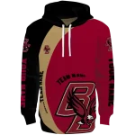 custom boston college eagles minimalist design maroon black hoodie best selling