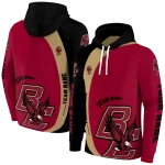 custom boston college eagles minimalist design maroon black hoodie best selling