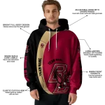 custom boston college eagles minimalist design maroon black hoodie best selling