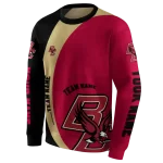 custom boston college eagles minimalist design maroon black hoodie best selling