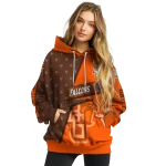 custom bowling green falcons abstract shape orange hoodie best selling