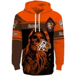 custom bowling green falcons grim reaper orange black hoodie best selling