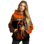 custom bowling green falcons grim reaper orange black hoodie best selling
