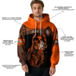 custom bowling green falcons grim reaper orange black hoodie best selling