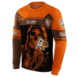 custom bowling green falcons grim reaper orange black hoodie best selling