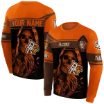 custom bowling green falcons grim reaper orange black hoodie best selling