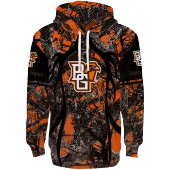 custom bowling green falcons hunting theme orange black hoodie best selling