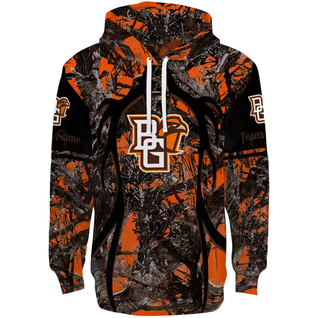 custom bowling green falcons hunting theme orange black hoodie best selling custom bowling green falcons hunting theme orange black hoodie best selling