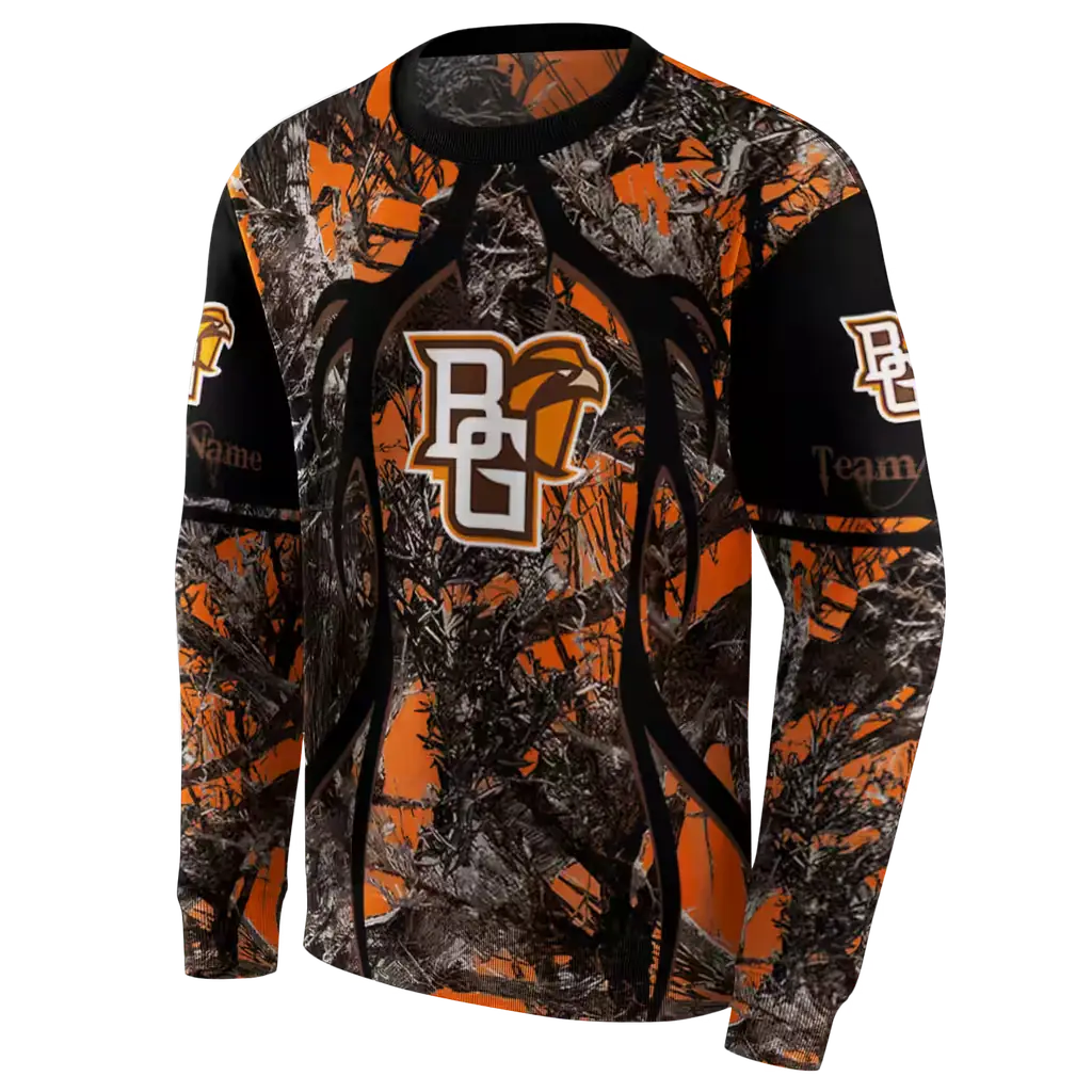 custom bowling green falcons hunting theme orange black hoodie new arrival custom bowling green falcons hunting theme orange black hoodie new arrival
