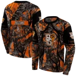 custom bowling green falcons hunting theme orange black hoodie best selling