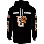 custom bowling green falcons punisher skull black hoodie best selling