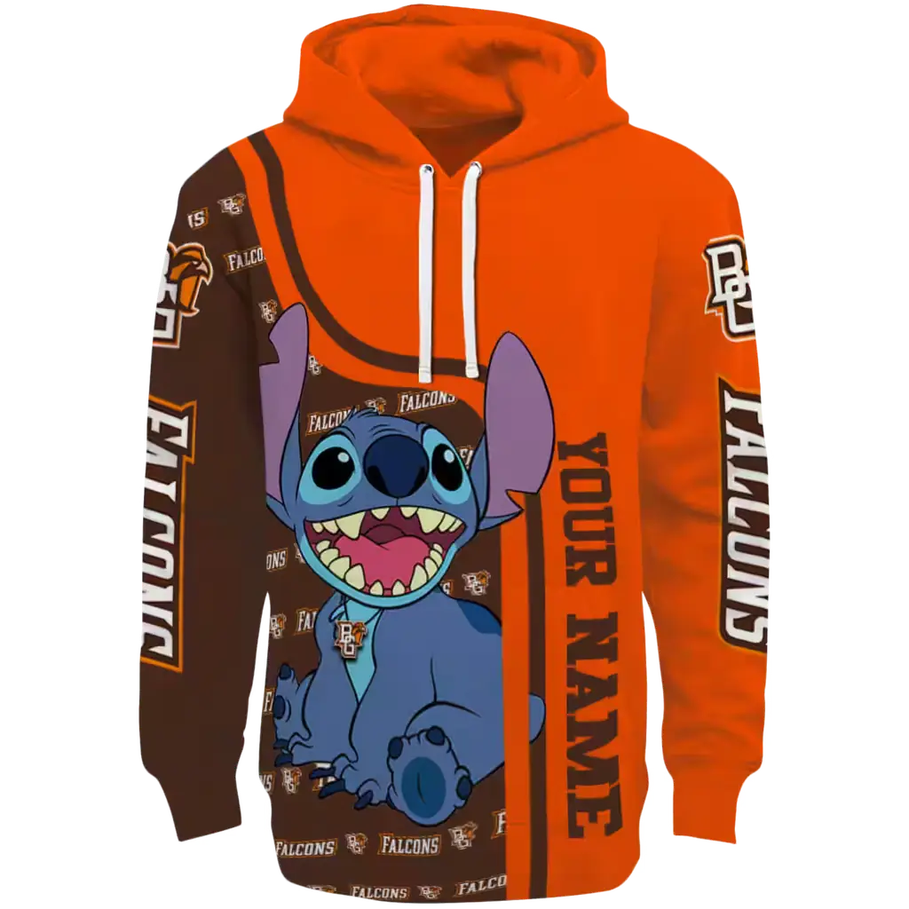 custom bowling green falcons stitch orange hoodie best selling custom bowling green falcons stitch orange hoodie best selling