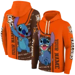 custom bowling green falcons stitch orange hoodie best selling
