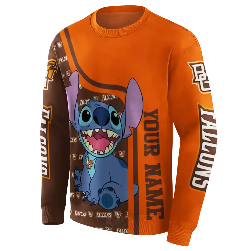 custom bowling green falcons stitch orange hoodie new arrival custom bowling green falcons stitch orange hoodie new arrival