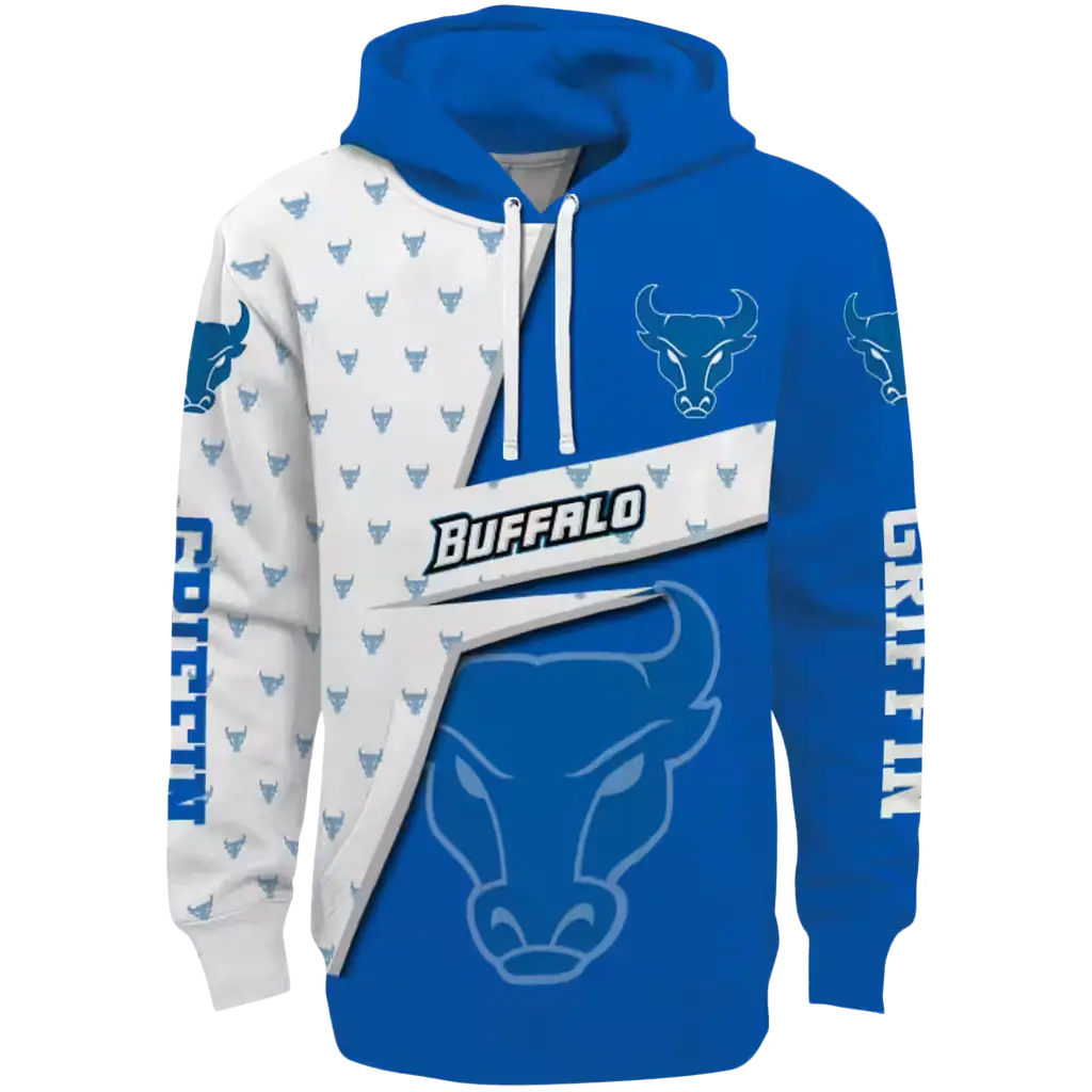 custom buffalo bulls abstract shape royal blue hoodie best selling custom buffalo bulls abstract shape royal blue hoodie best selling