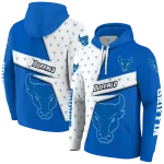 custom buffalo bulls abstract shape royal blue hoodie best selling