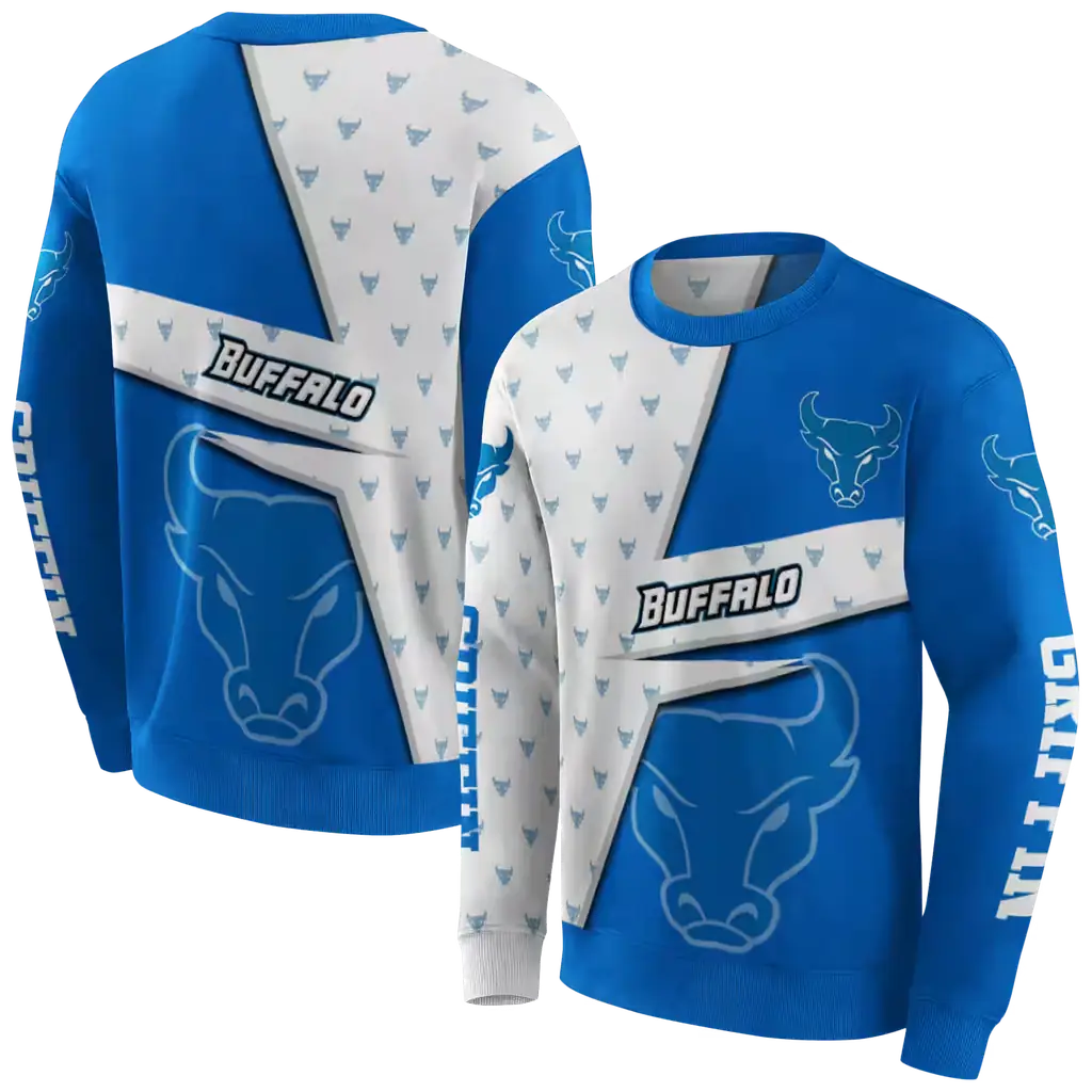 custom buffalo bulls abstract shape royal blue hoodie premium grade custom buffalo bulls abstract shape royal blue hoodie premium grade