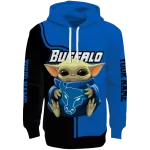 custom buffalo bulls baby yoda royal blue black hoodie best selling