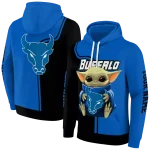 custom buffalo bulls baby yoda royal blue black hoodie best selling