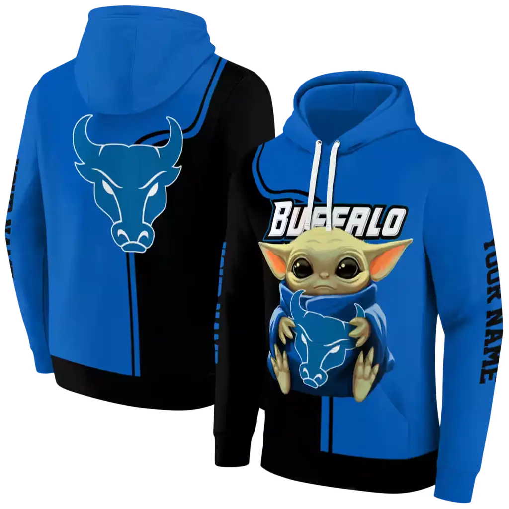 custom buffalo bulls baby yoda royal blue black hoodie fashion forward custom buffalo bulls baby yoda royal blue black hoodie fashion forward