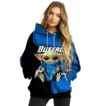 custom buffalo bulls baby yoda royal blue black hoodie best selling